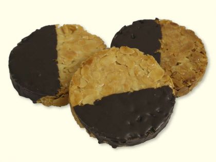 Florentiner mit kakaohaltiger Fettglasur