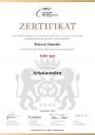 Zertifikat zur Stollenprüfung 2024